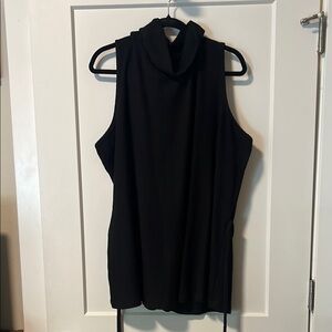 Lane Bryant Black Sleeveless Sweater Tank Top